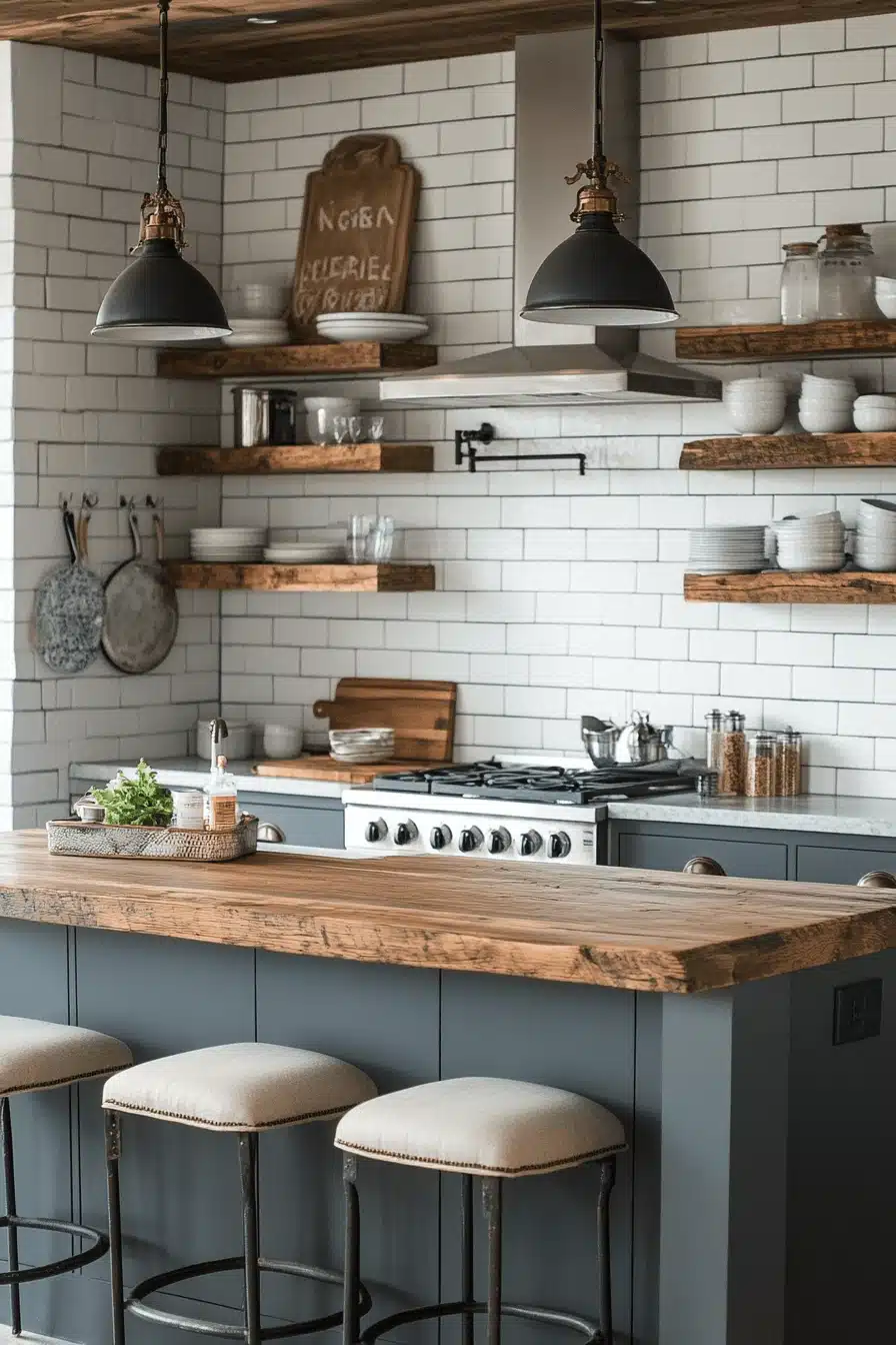 moody farmhouse kitchen