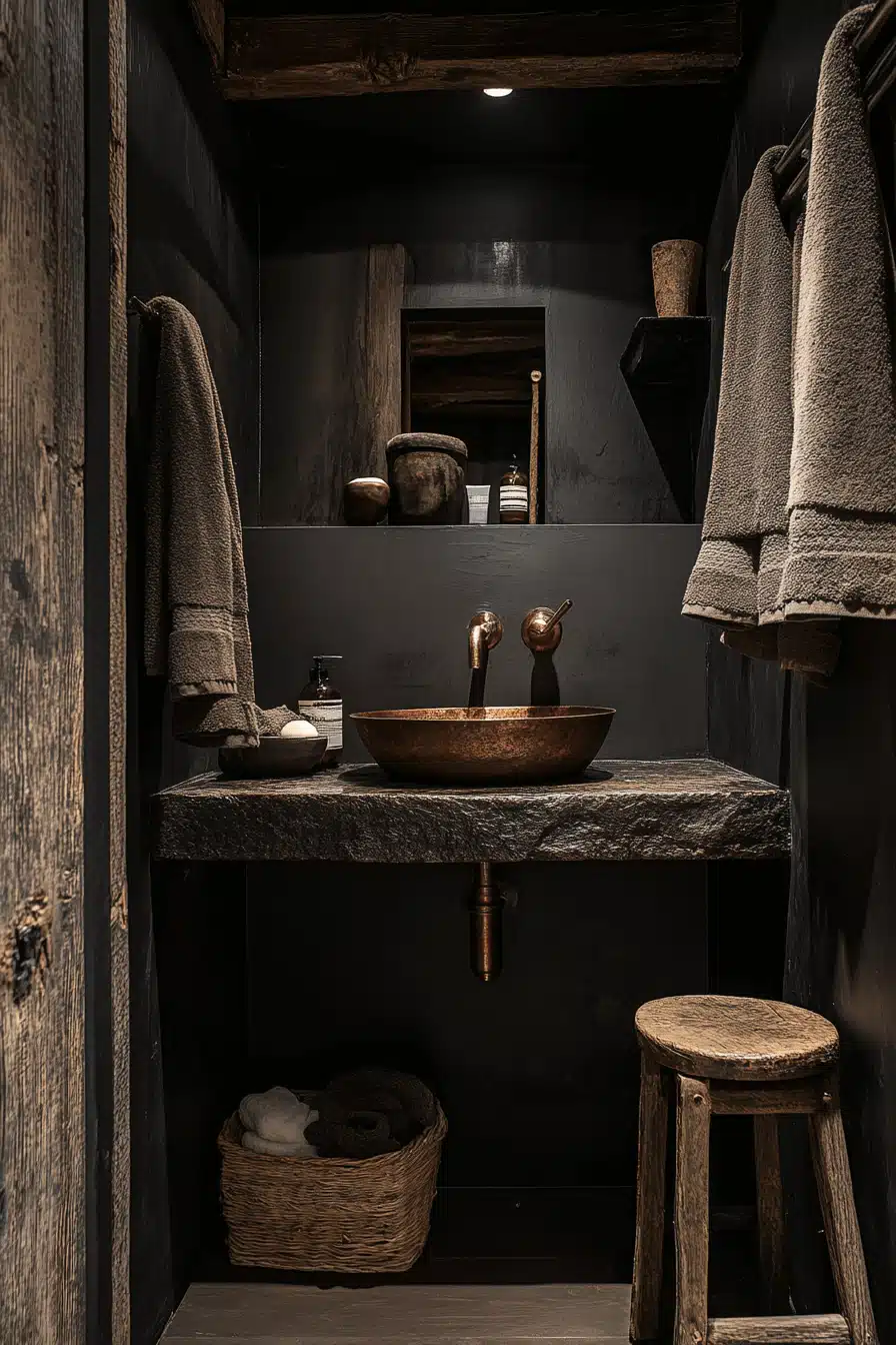 moody bathroom