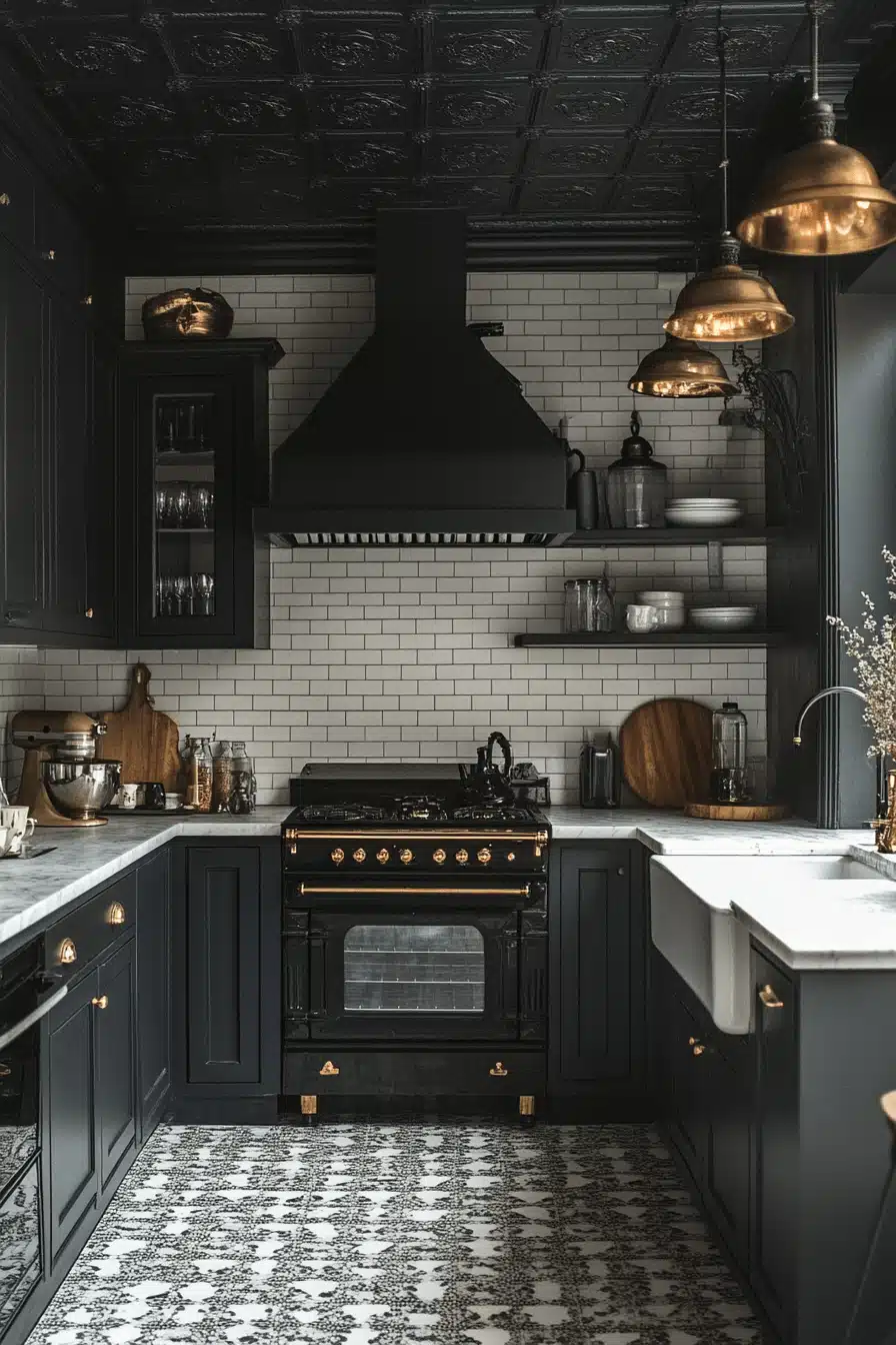 moody cottage kitchen
