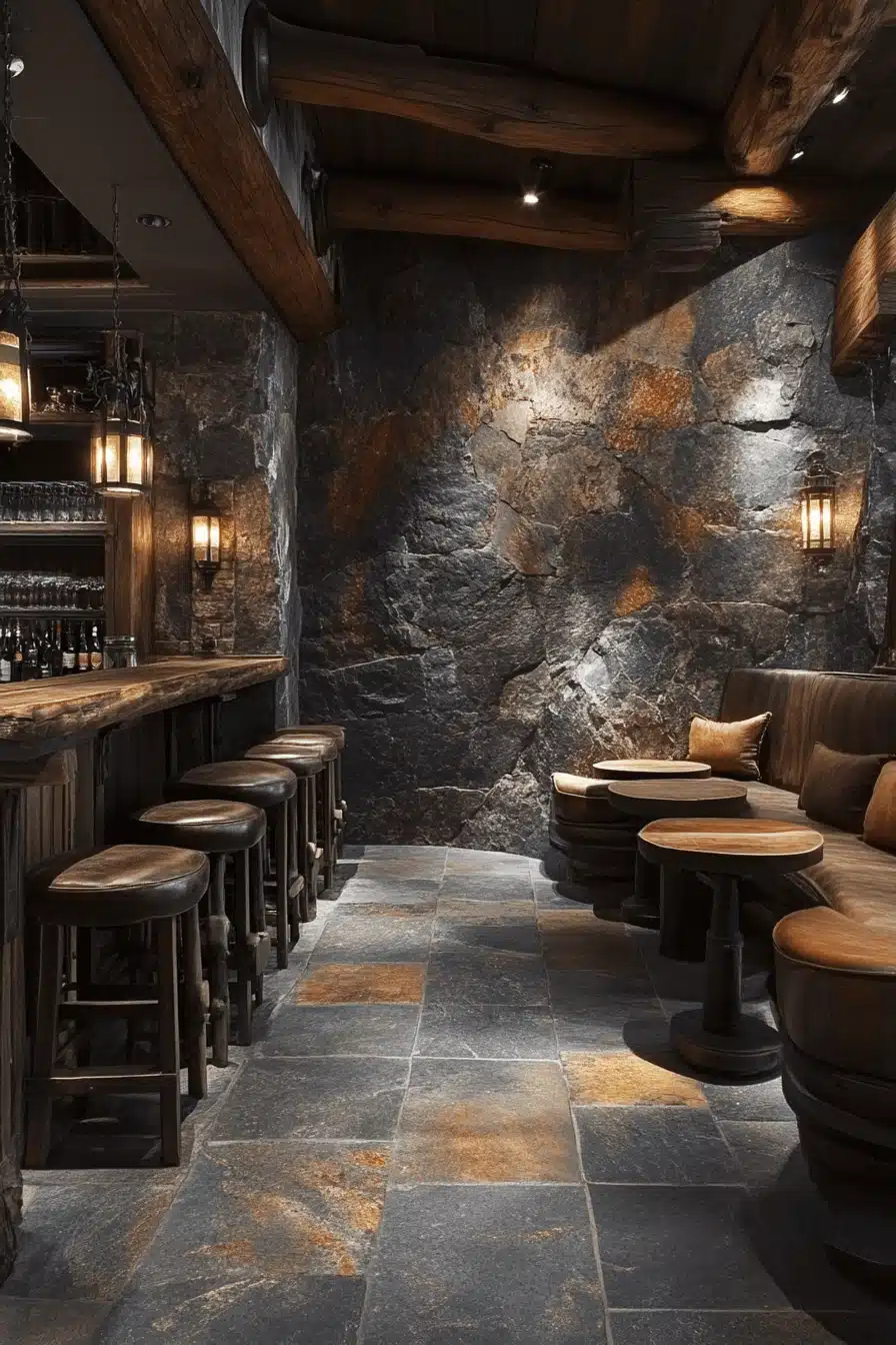 stone wall interior