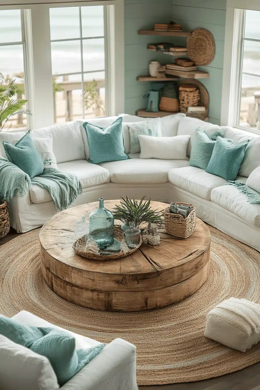 coastal cottage living room