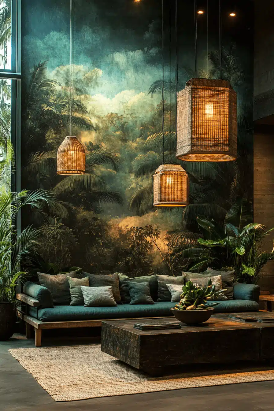 tropical interior design living rooms