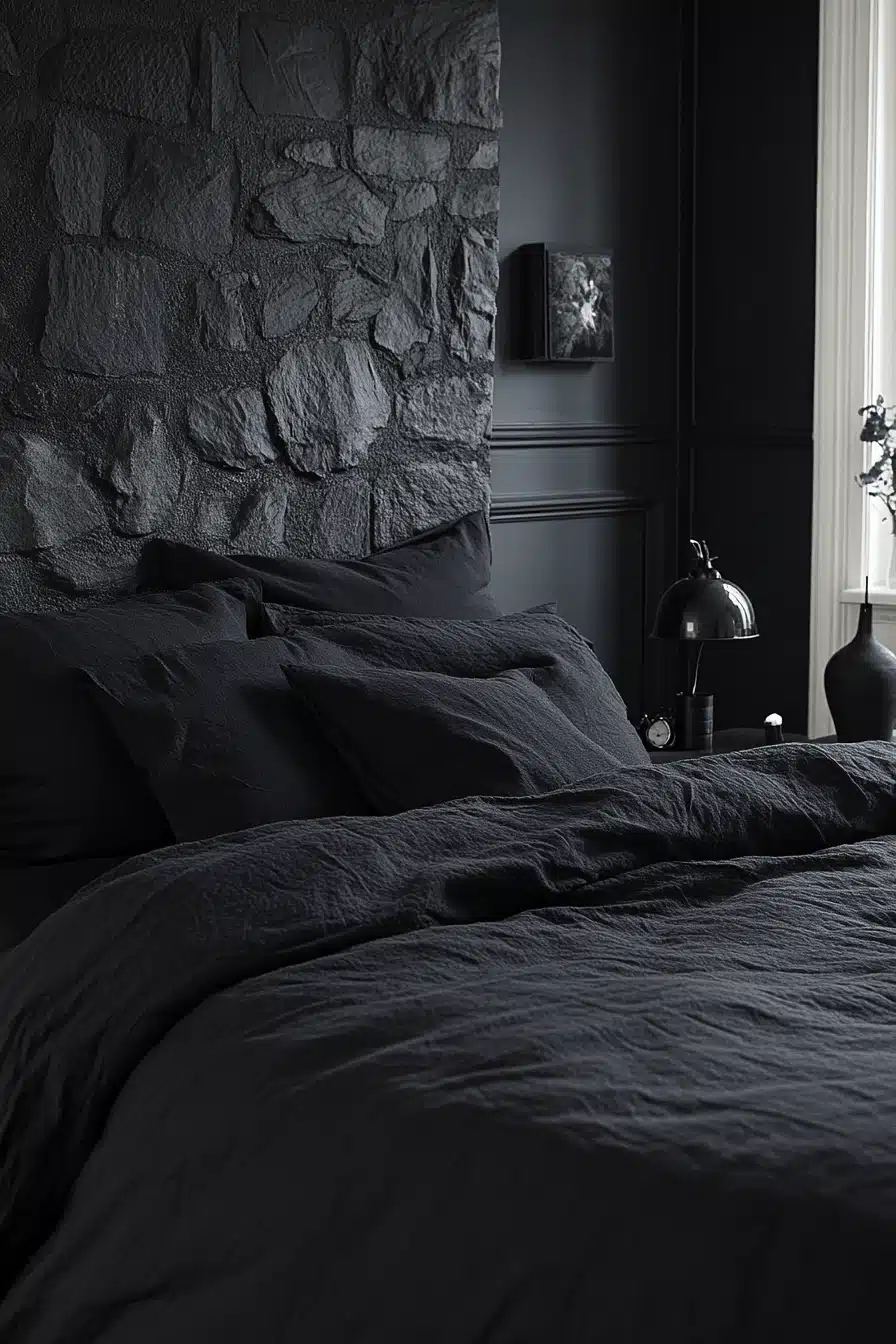 Stone Wall Bedroom