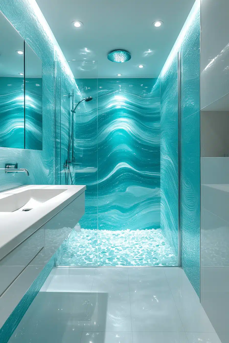 tropical bathroom