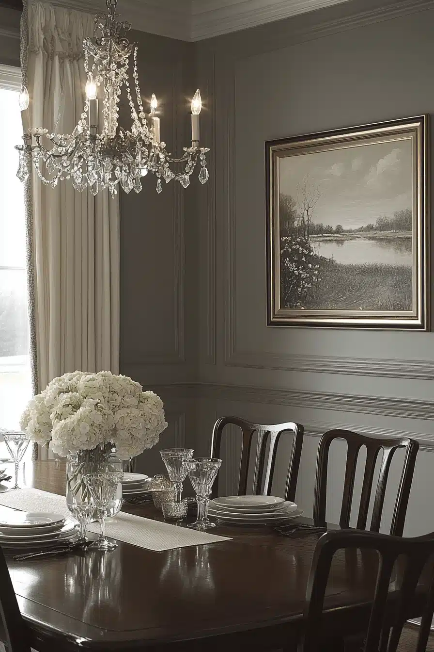 modern vintage dining room