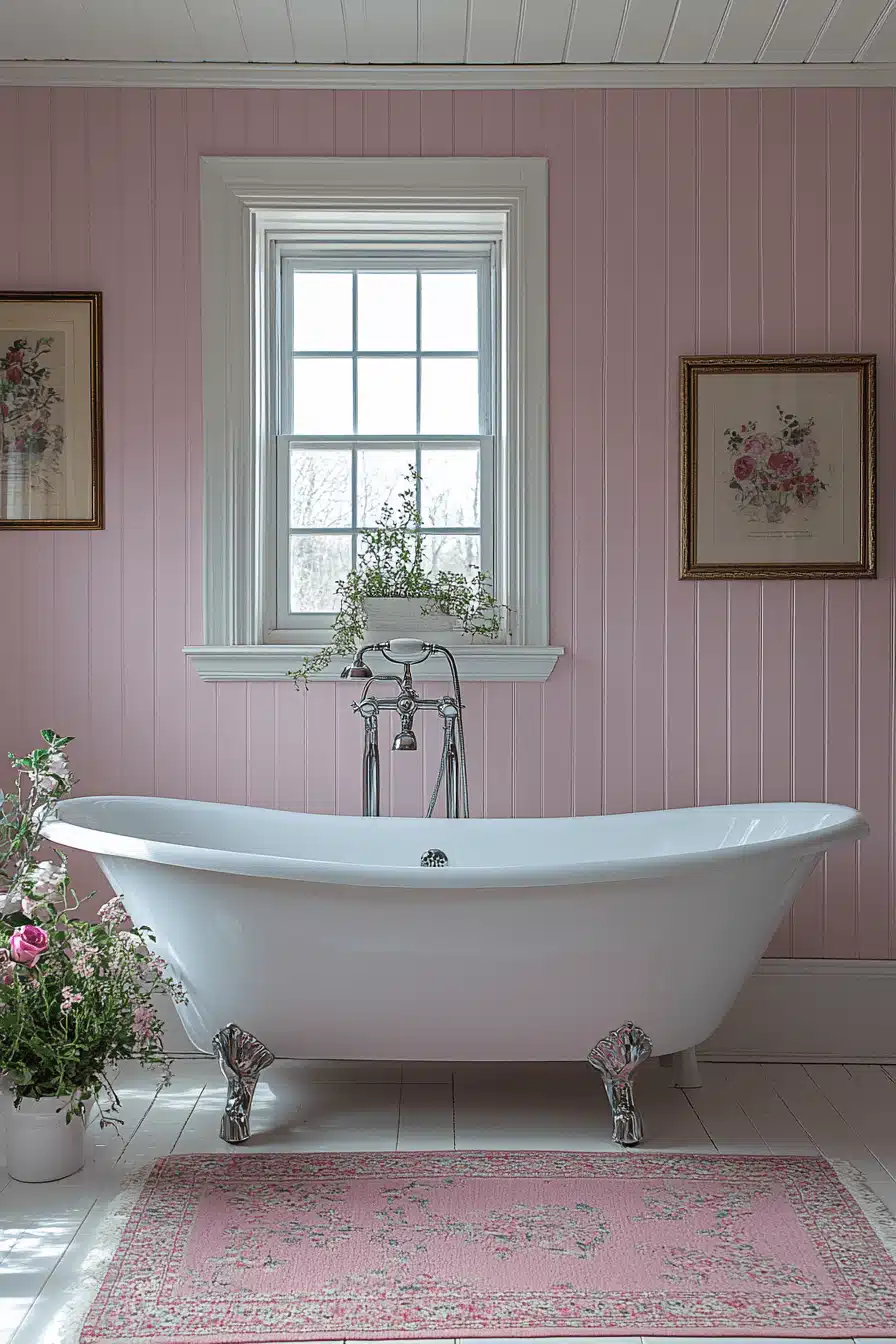 moody vintage bathroom