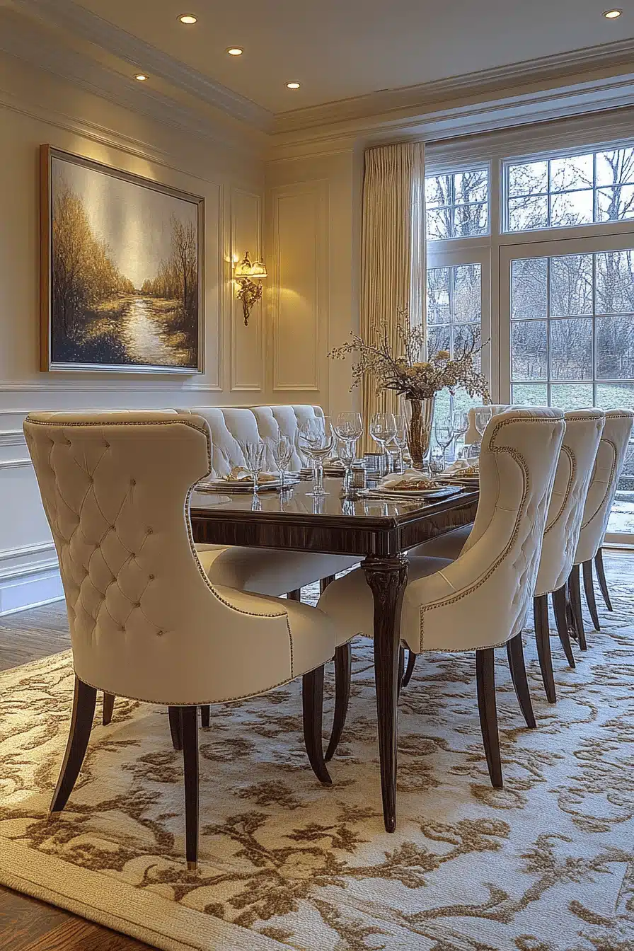 modern victorian dining room