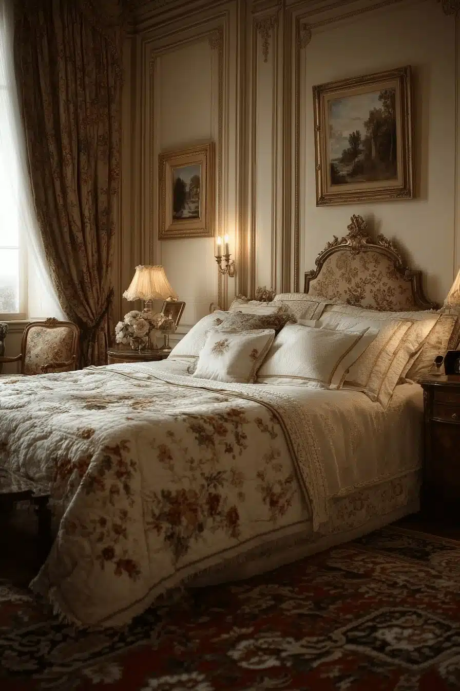 neoclassical bedroom