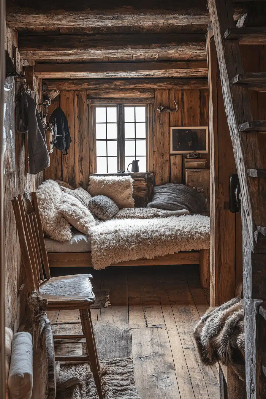 old cabin interior