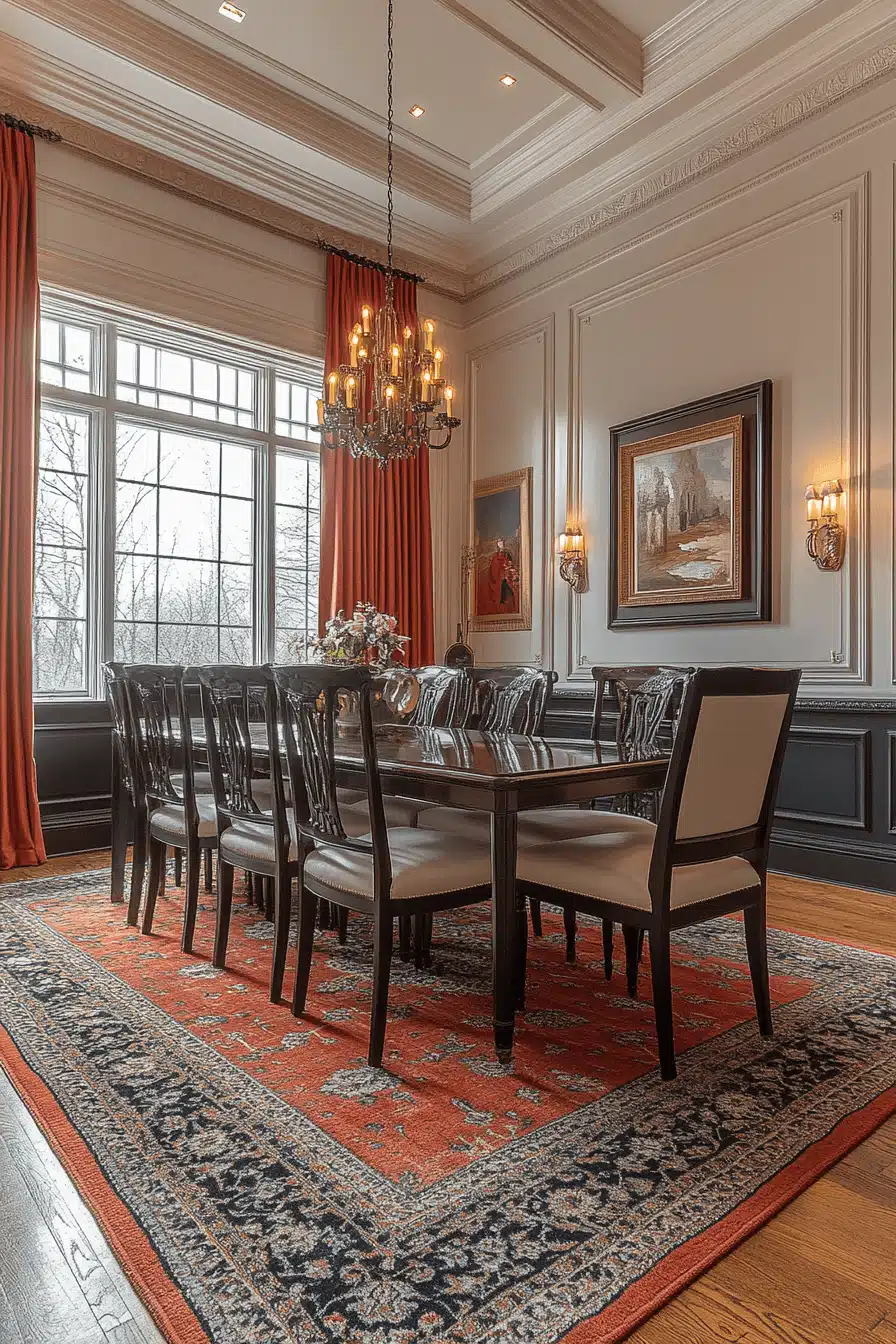 modern vintage dining room