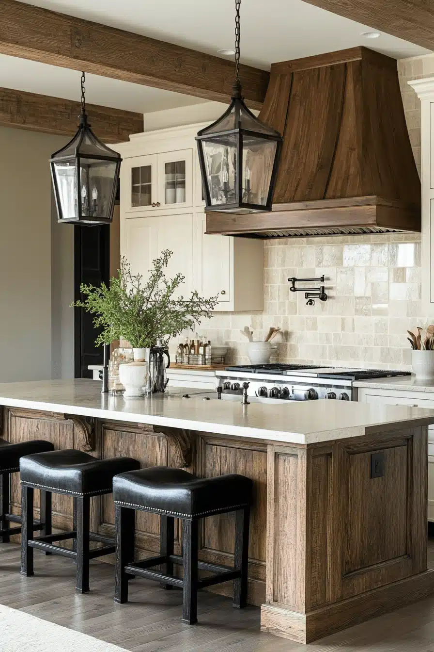 moody farmhouse kitchen