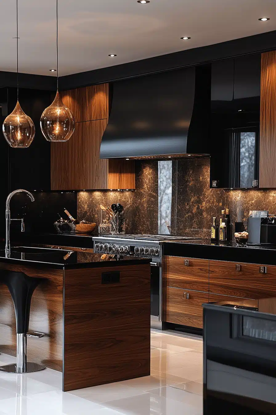 Walnut Kitchen Cabinets