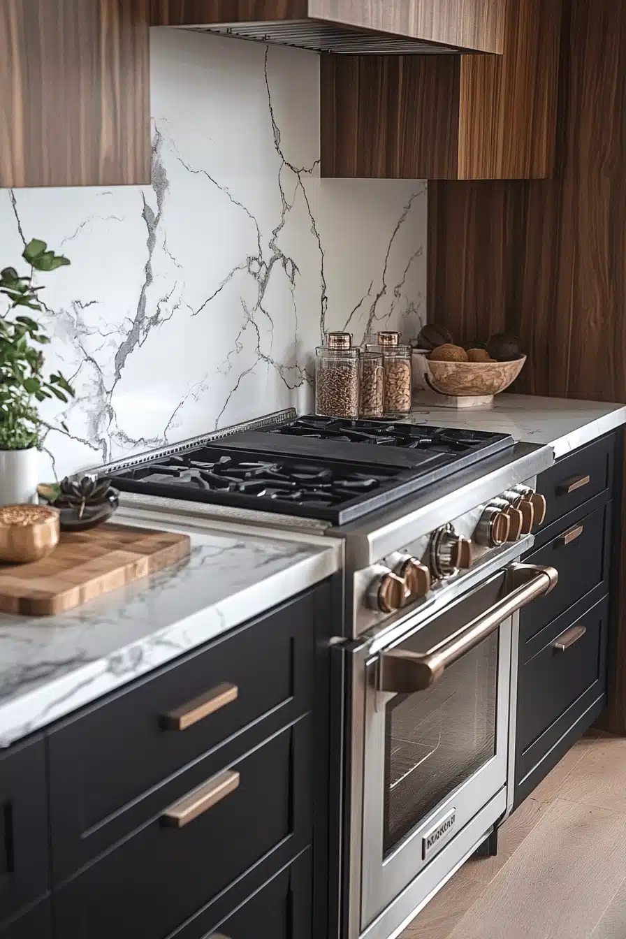 small moody kitchen