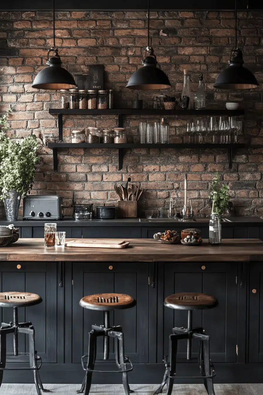moody cottage kitchen