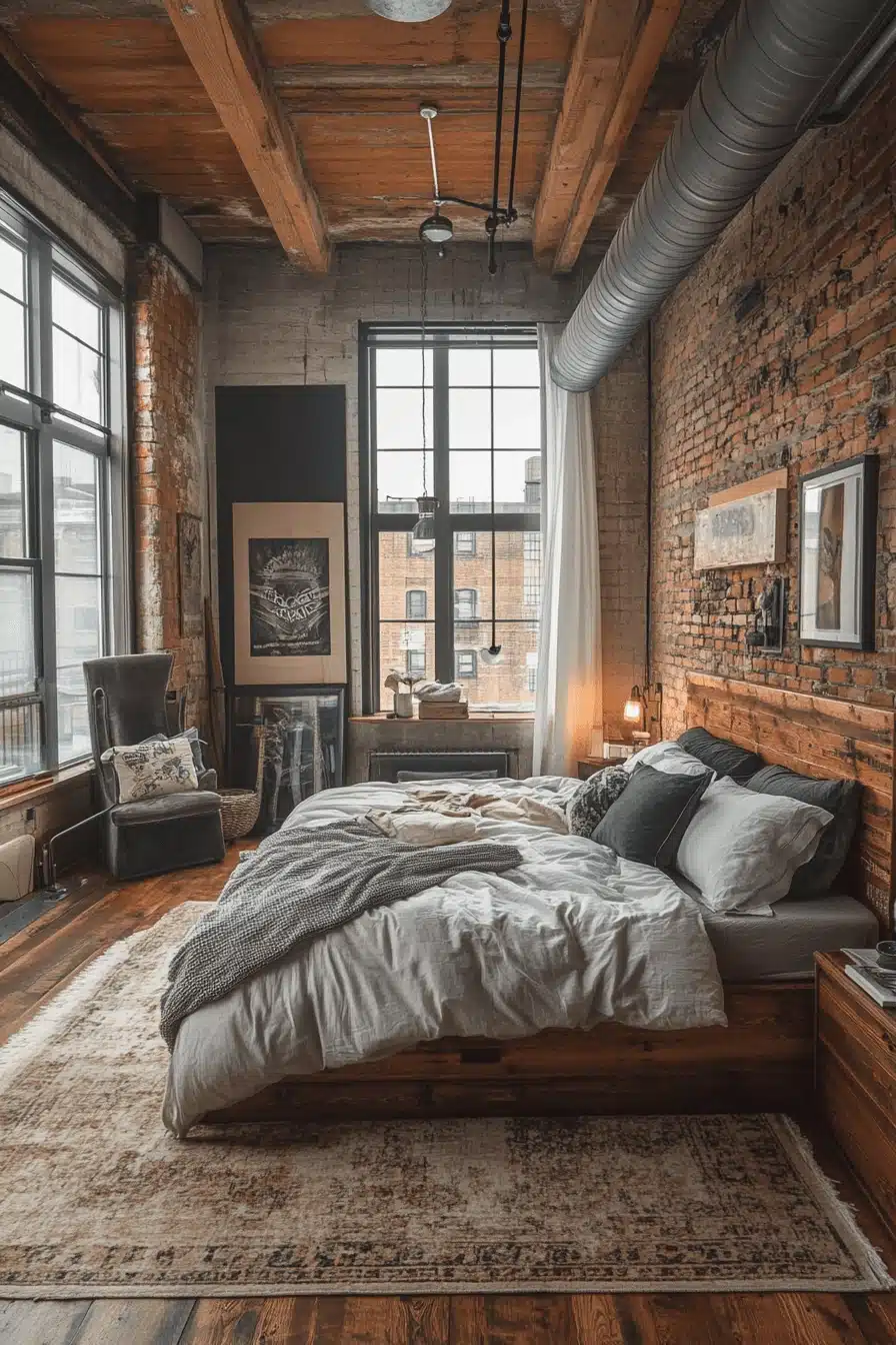 industrial bedroom design