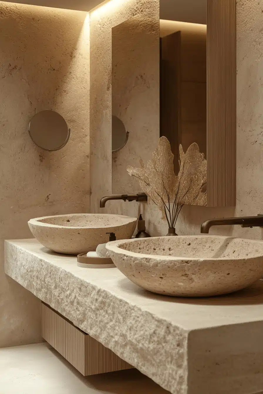 tropical bathroom