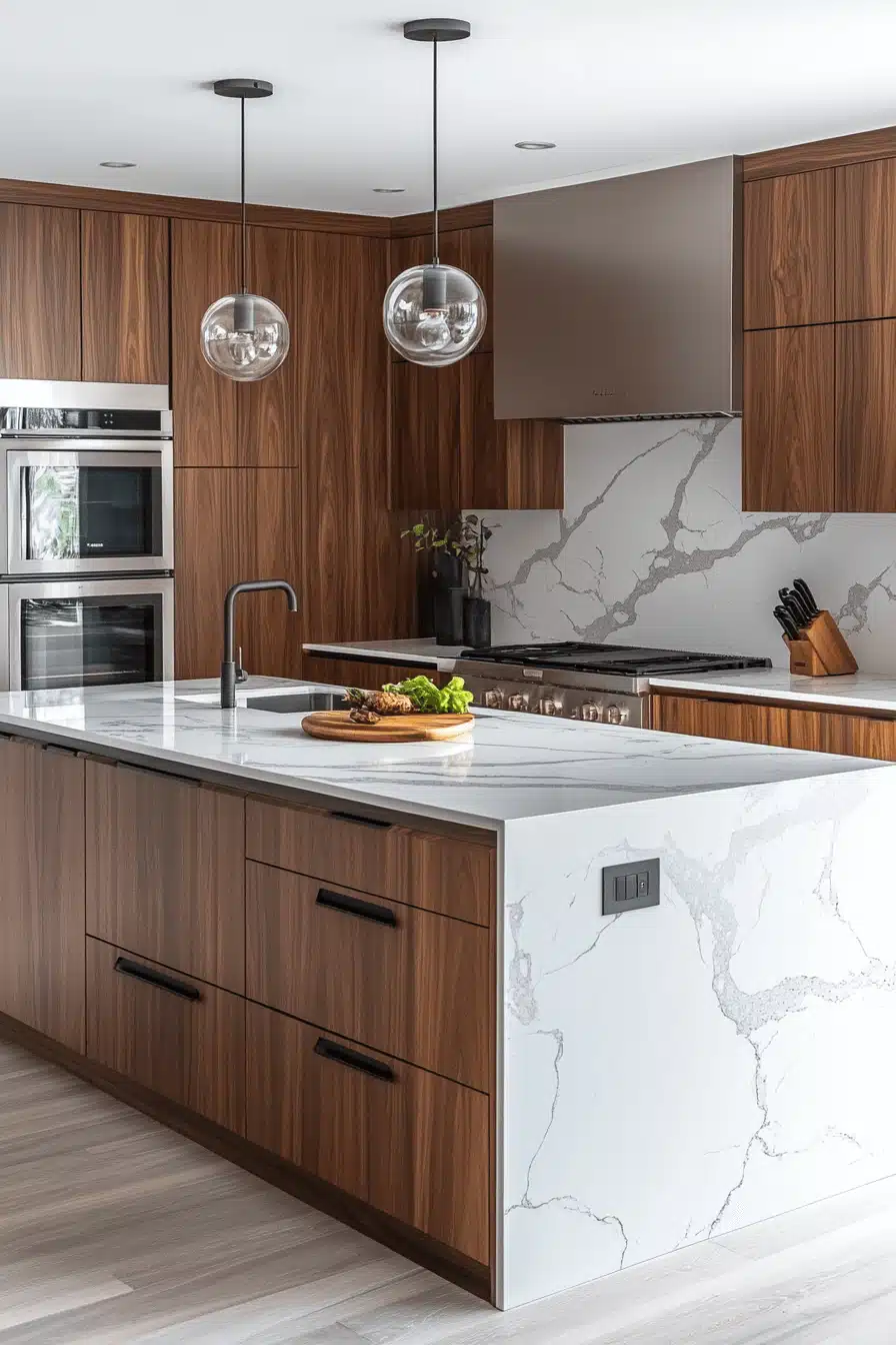 Walnut Kitchen Cabinets