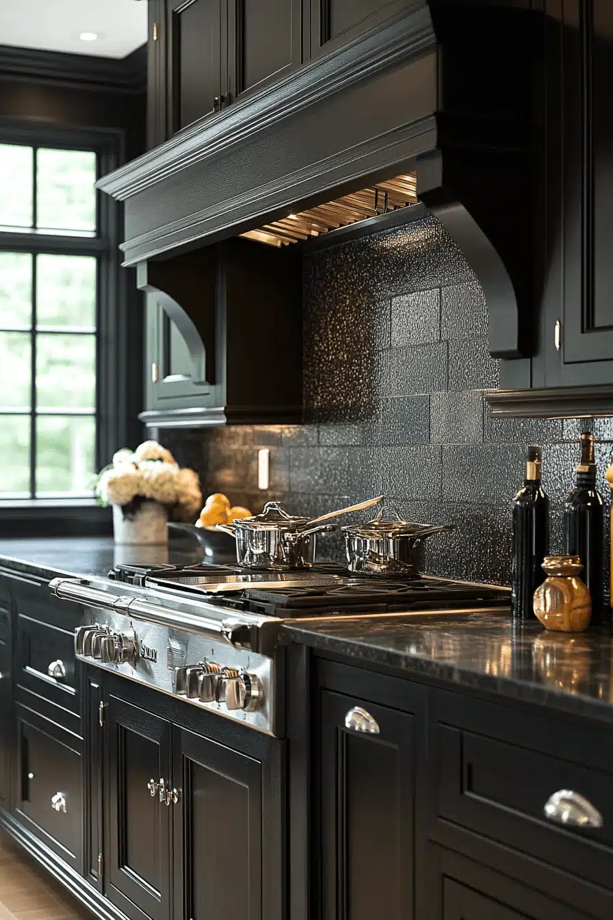 dark academia kitchen