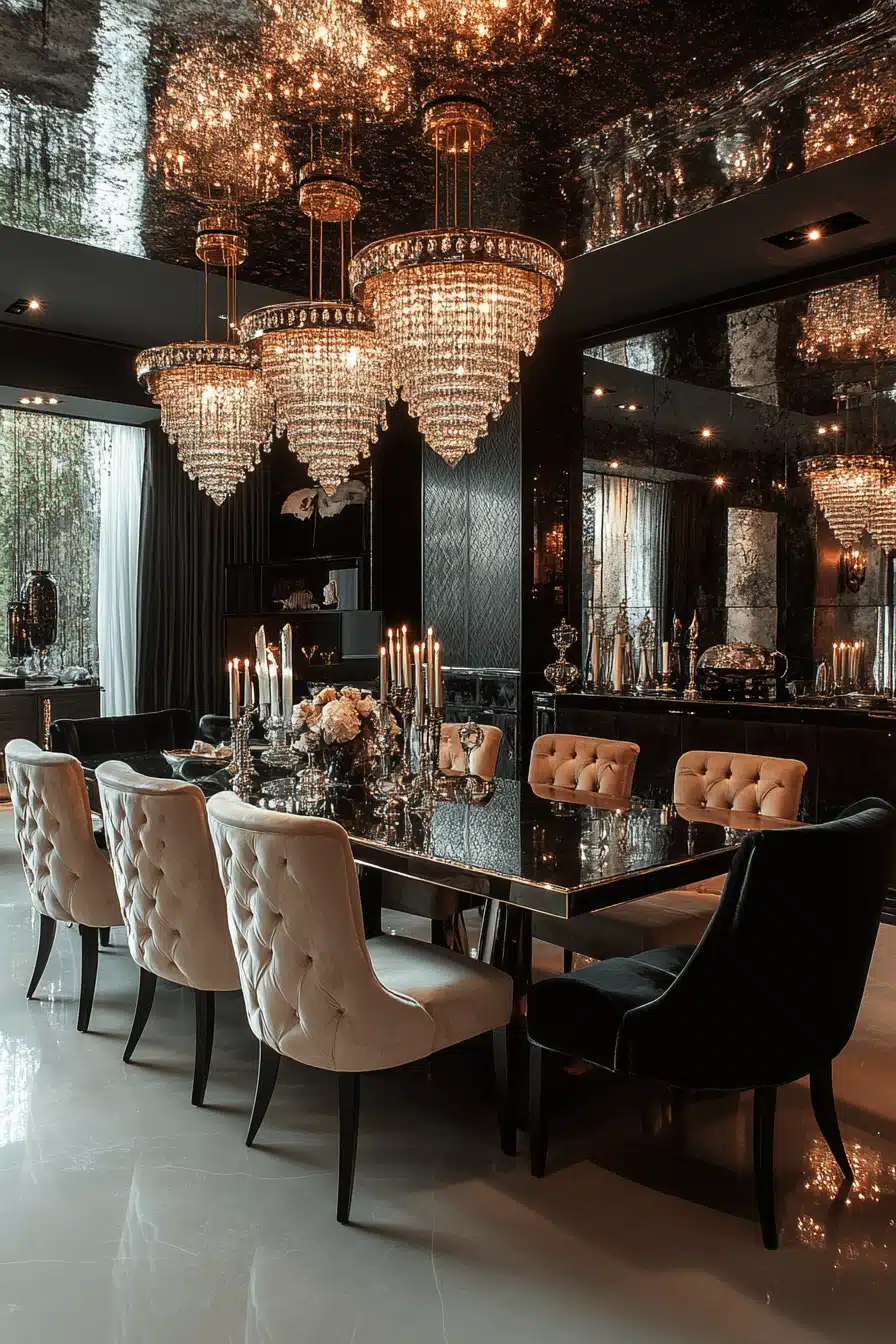 modern vintage dining room