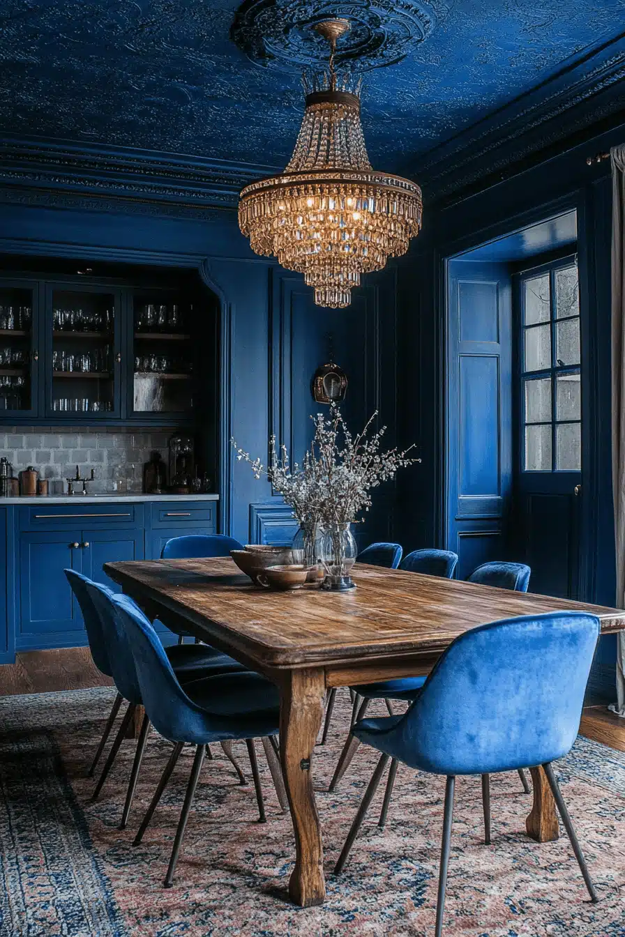 moody dining room