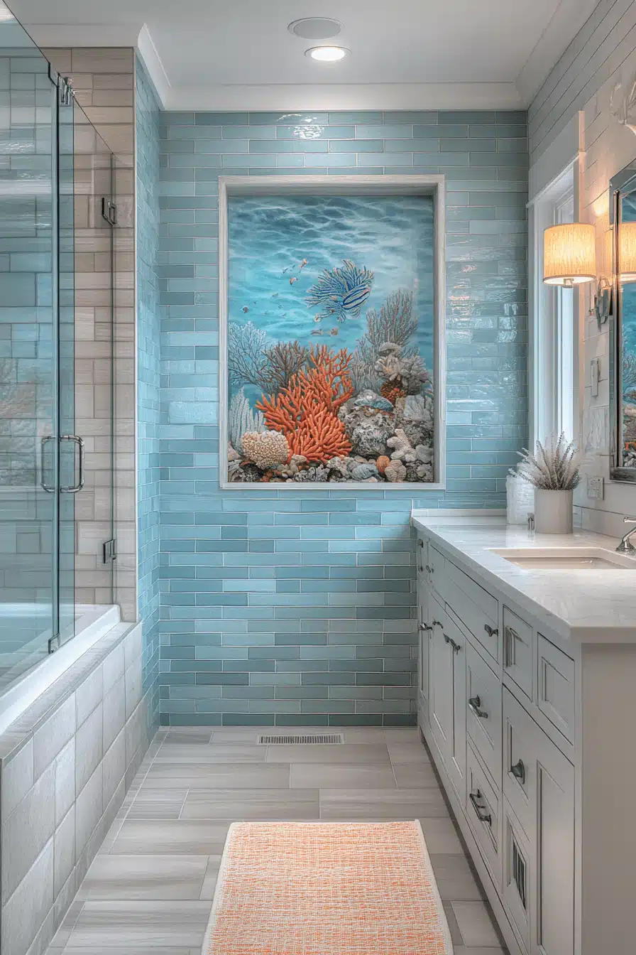 tropical bathroom