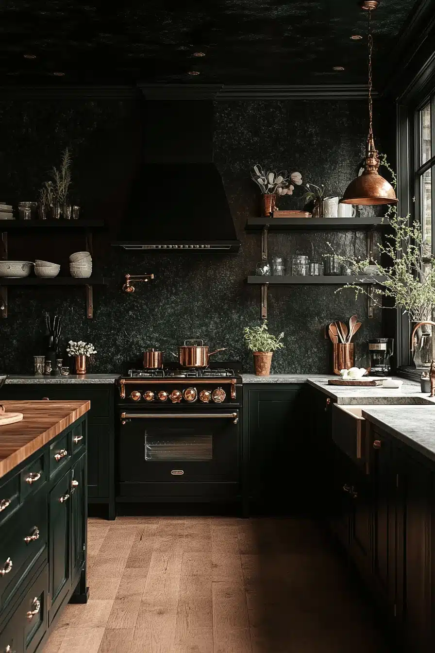 moody cottage kitchen