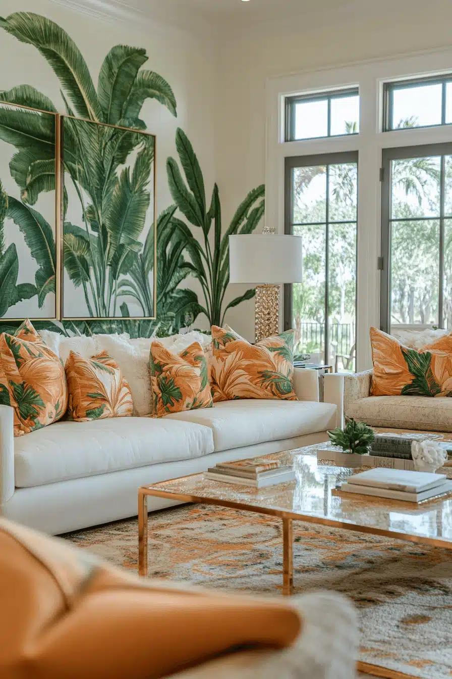 tropical interior design living rooms