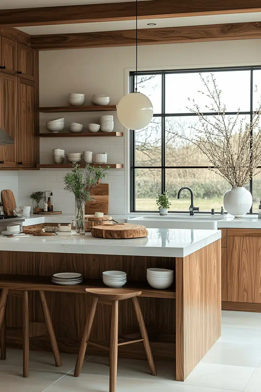 Walnut Kitchen Cabinets