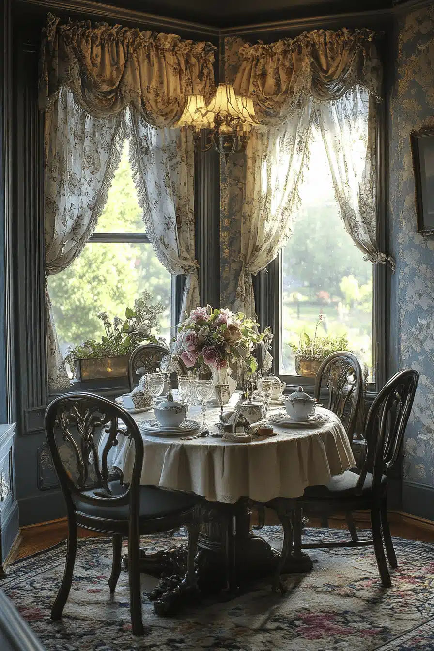 modern vintage dining room