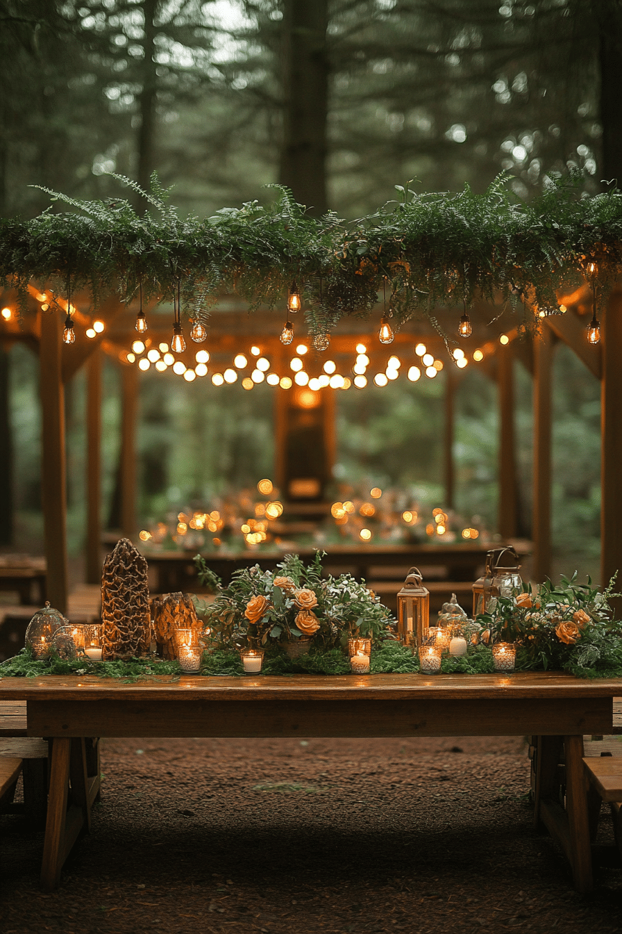 moody romantic wedding decor