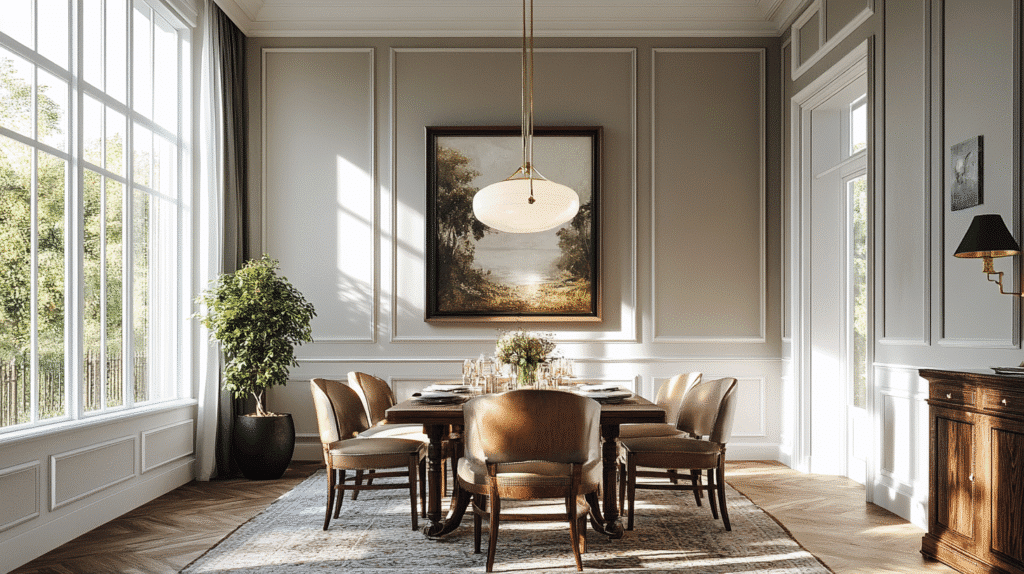 modern vintage dining room