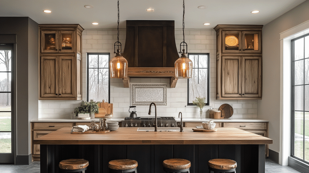 moody farmhouse kitchen
