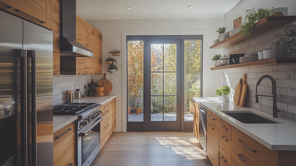 moody kitchen cabinets