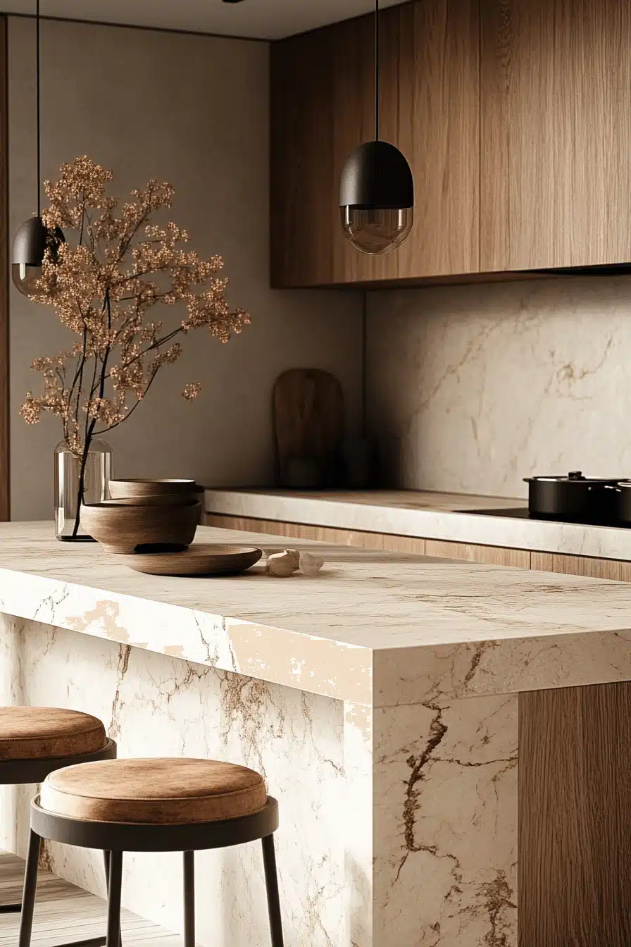 white oak kitchen cabinets