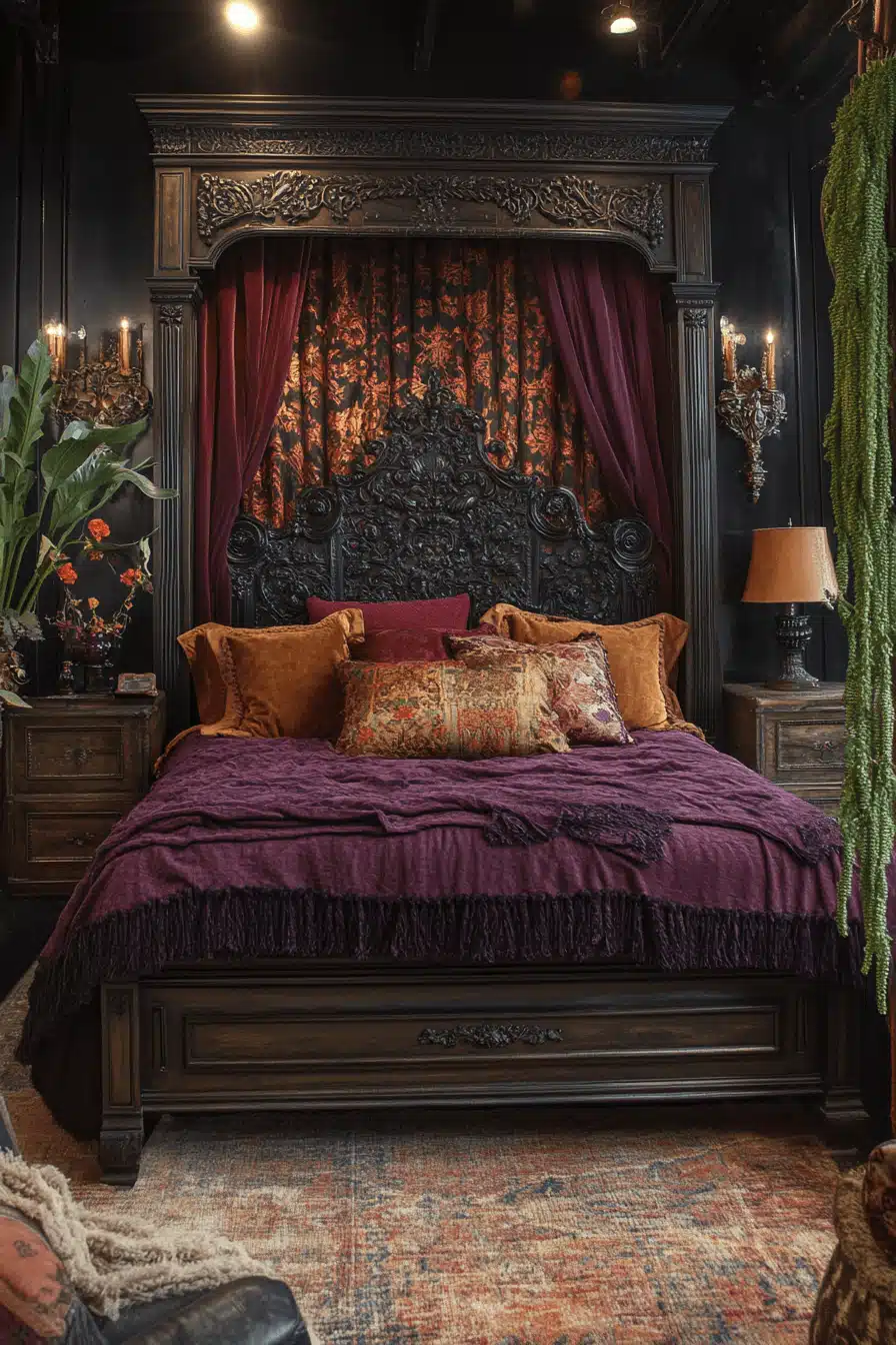 dark victorian bedroom