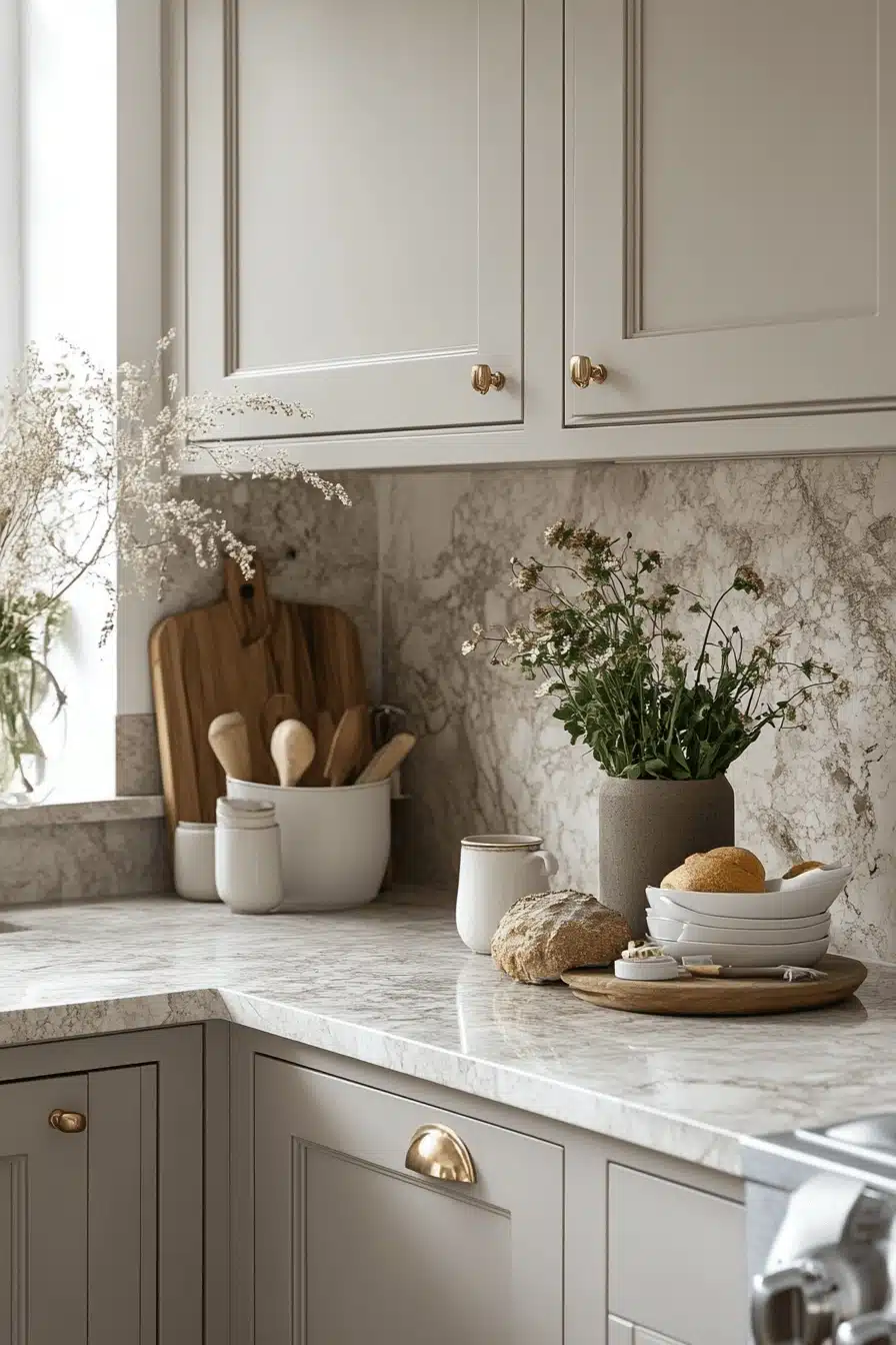 light taupe kitchen cabinets