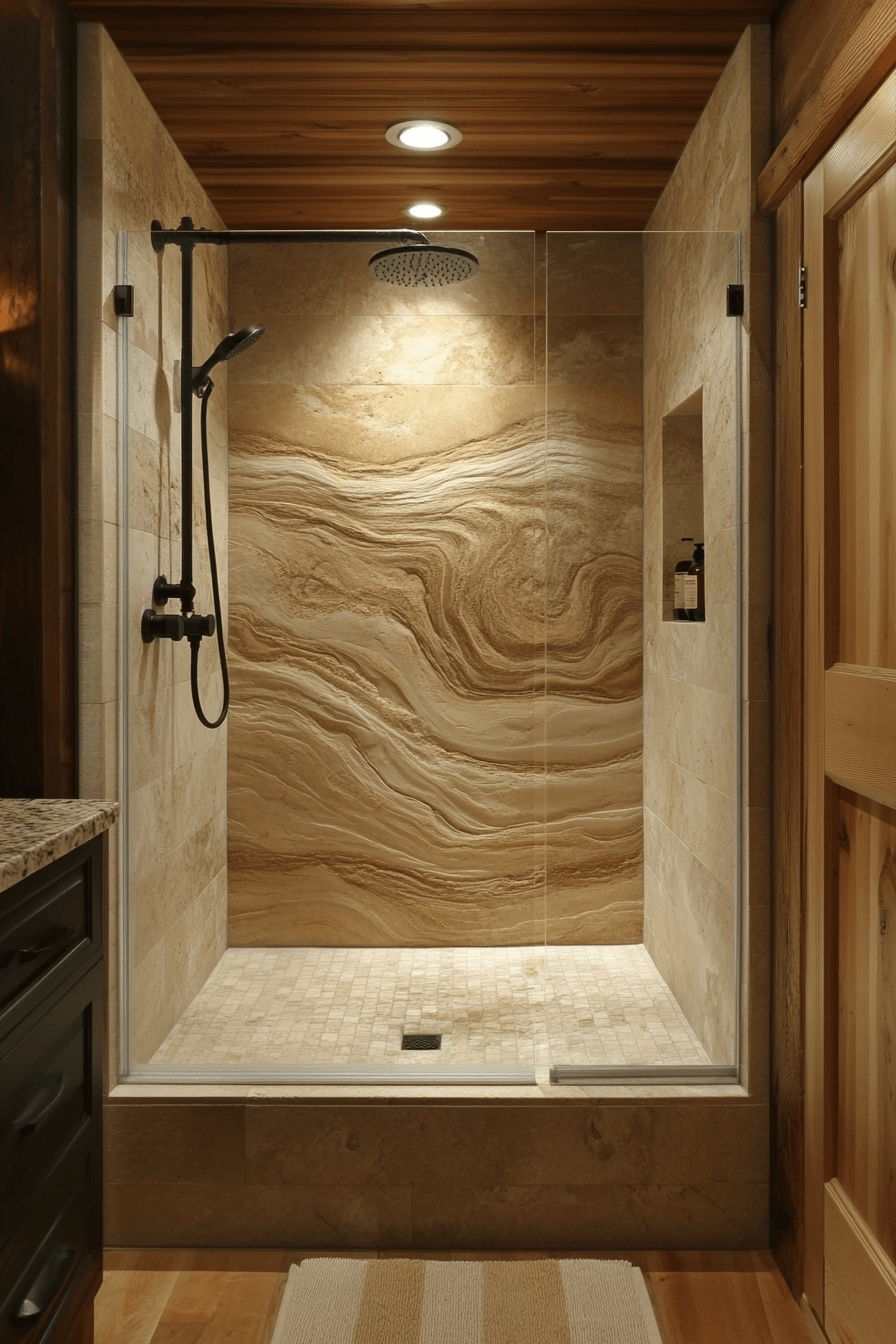 coastal bathroom shower ideas
