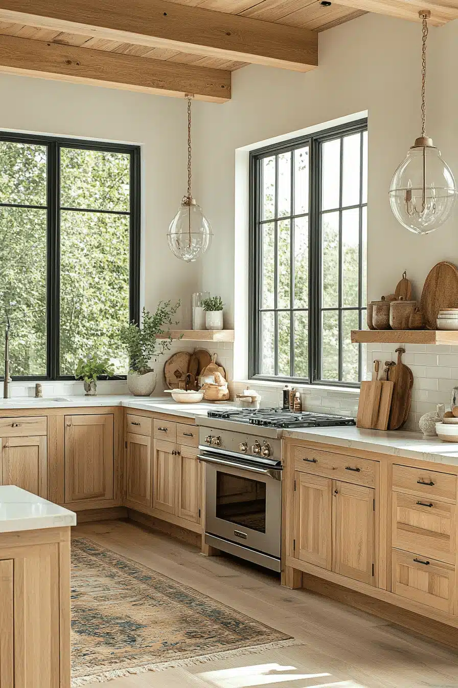 light wood kitchen cabinets