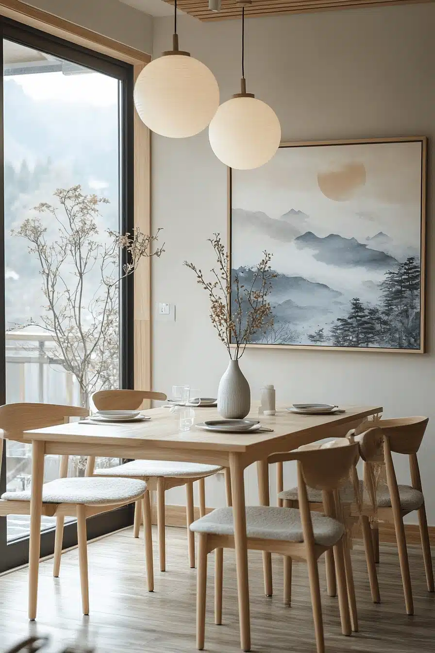 japandi dining room