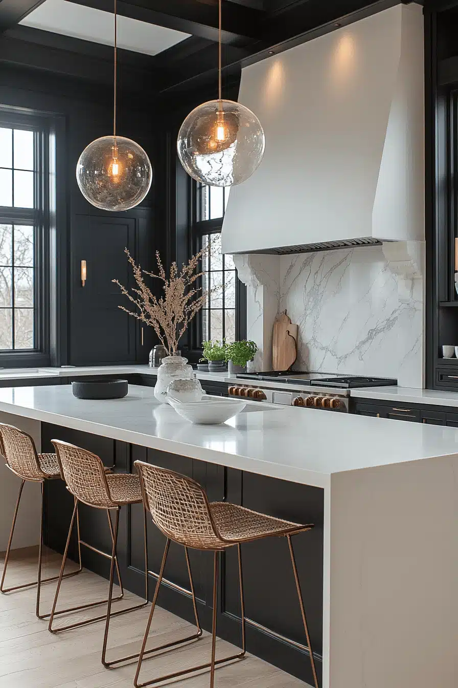 black and white kitchen ideas