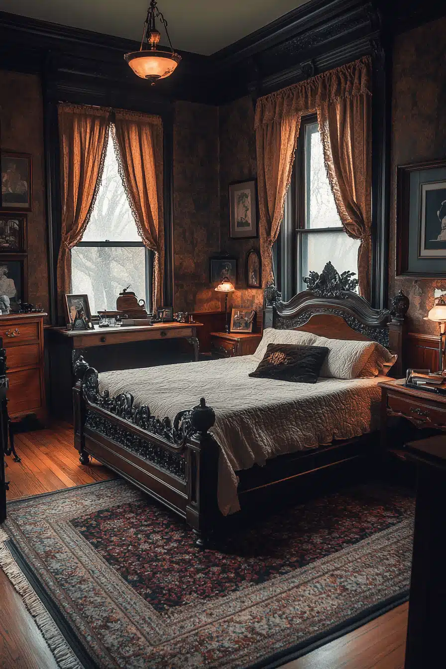 dark victorian bedroom