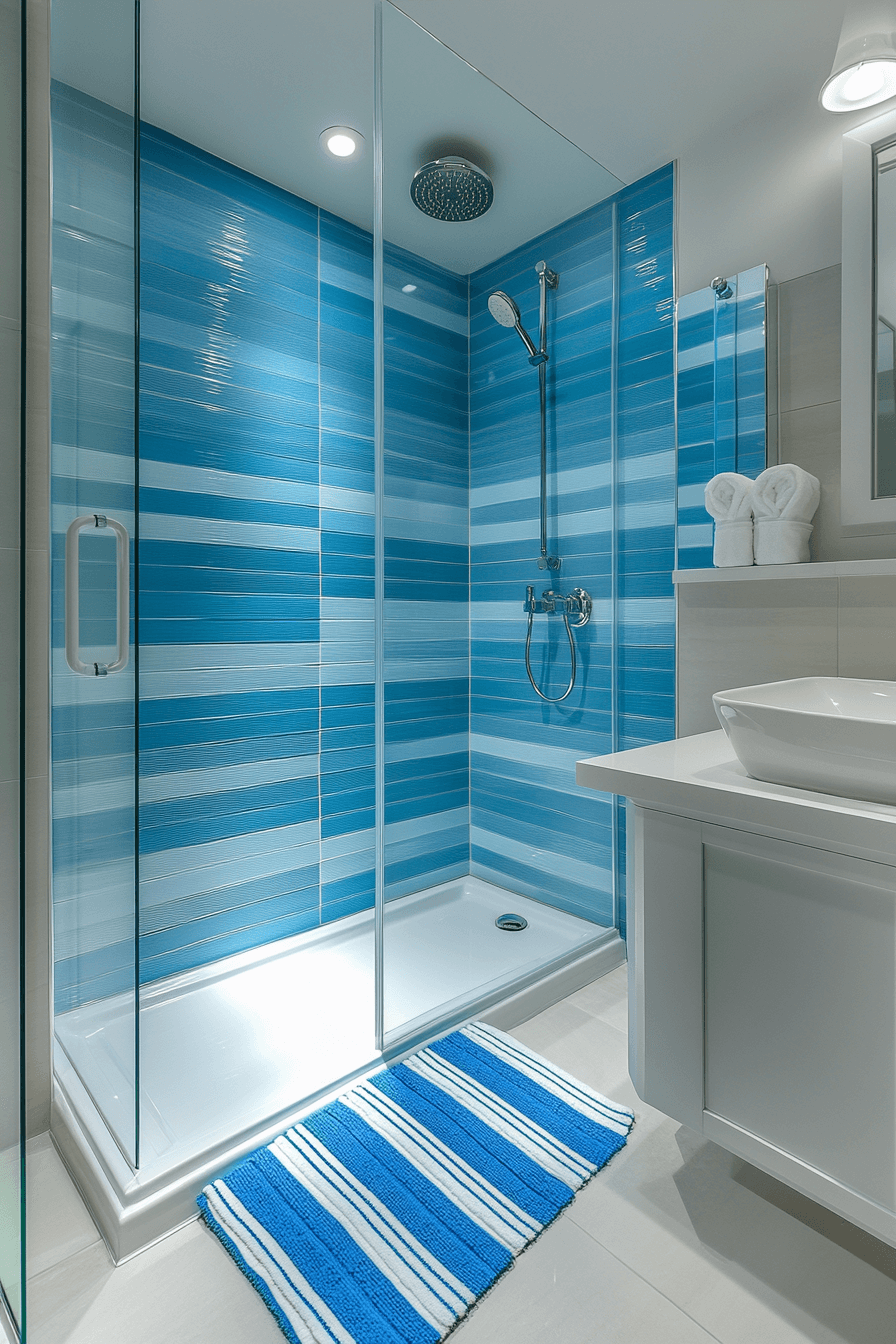 coastal bathroom shower ideas