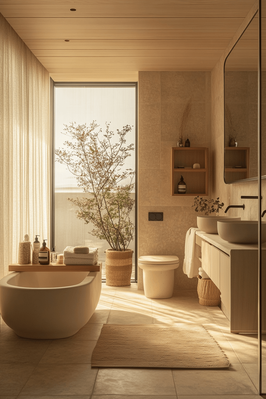 japandi bathroom