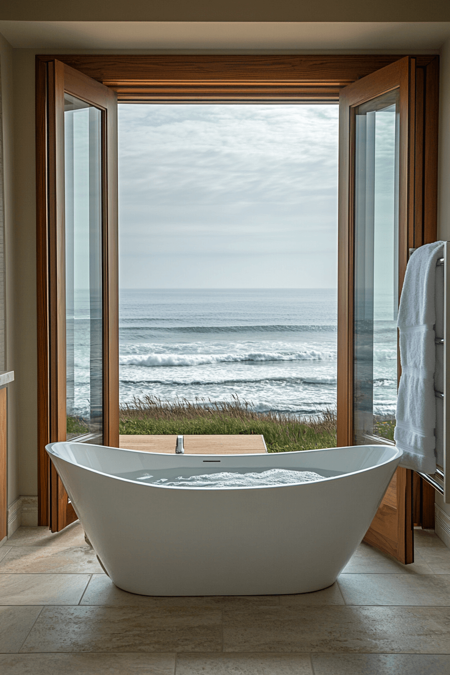 coastal bathroom shower ideas