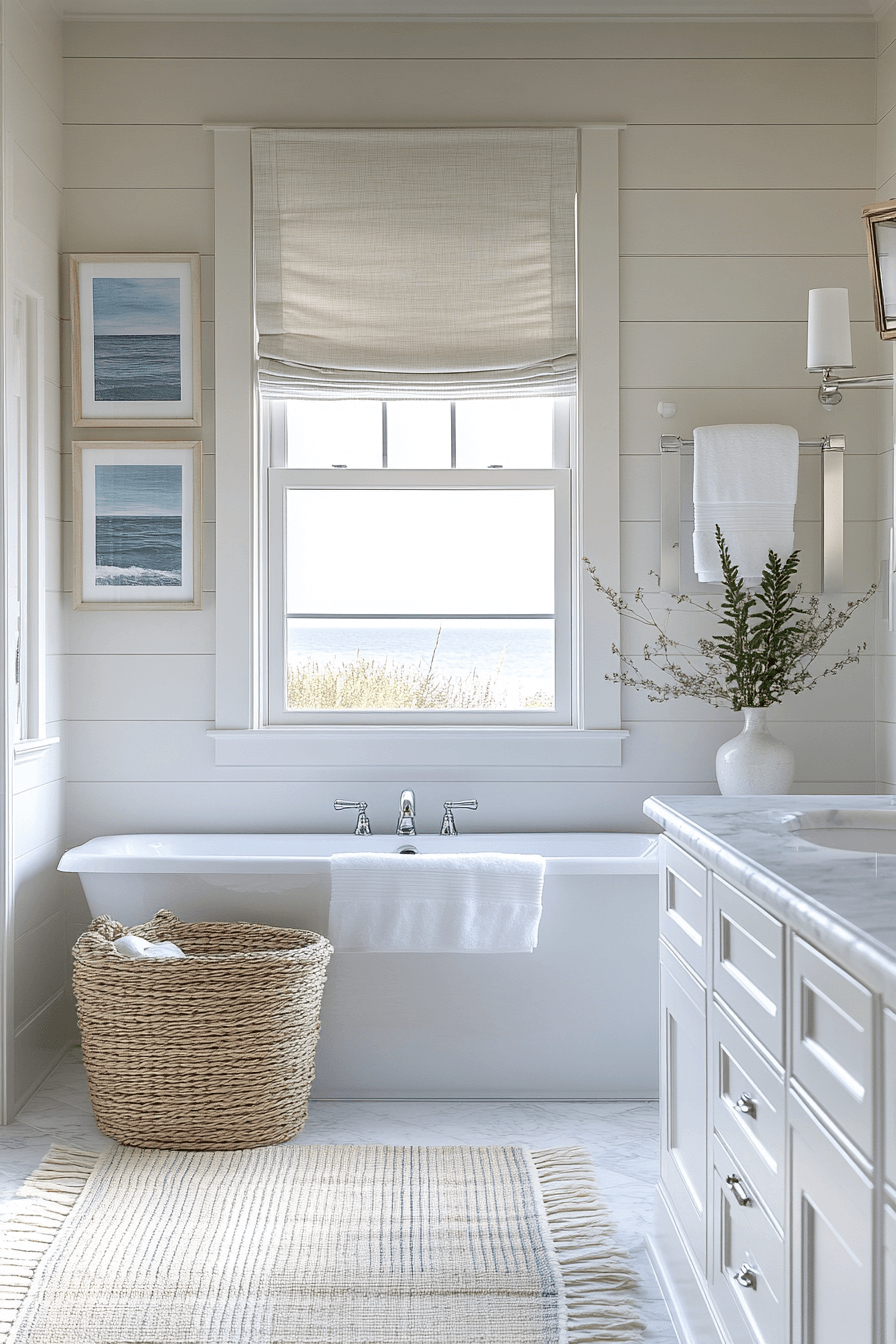 coastal bathroom shower ideas