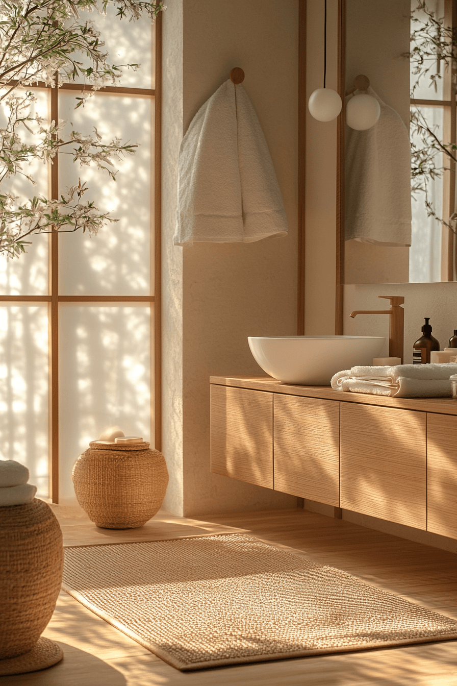 japandi bathroom