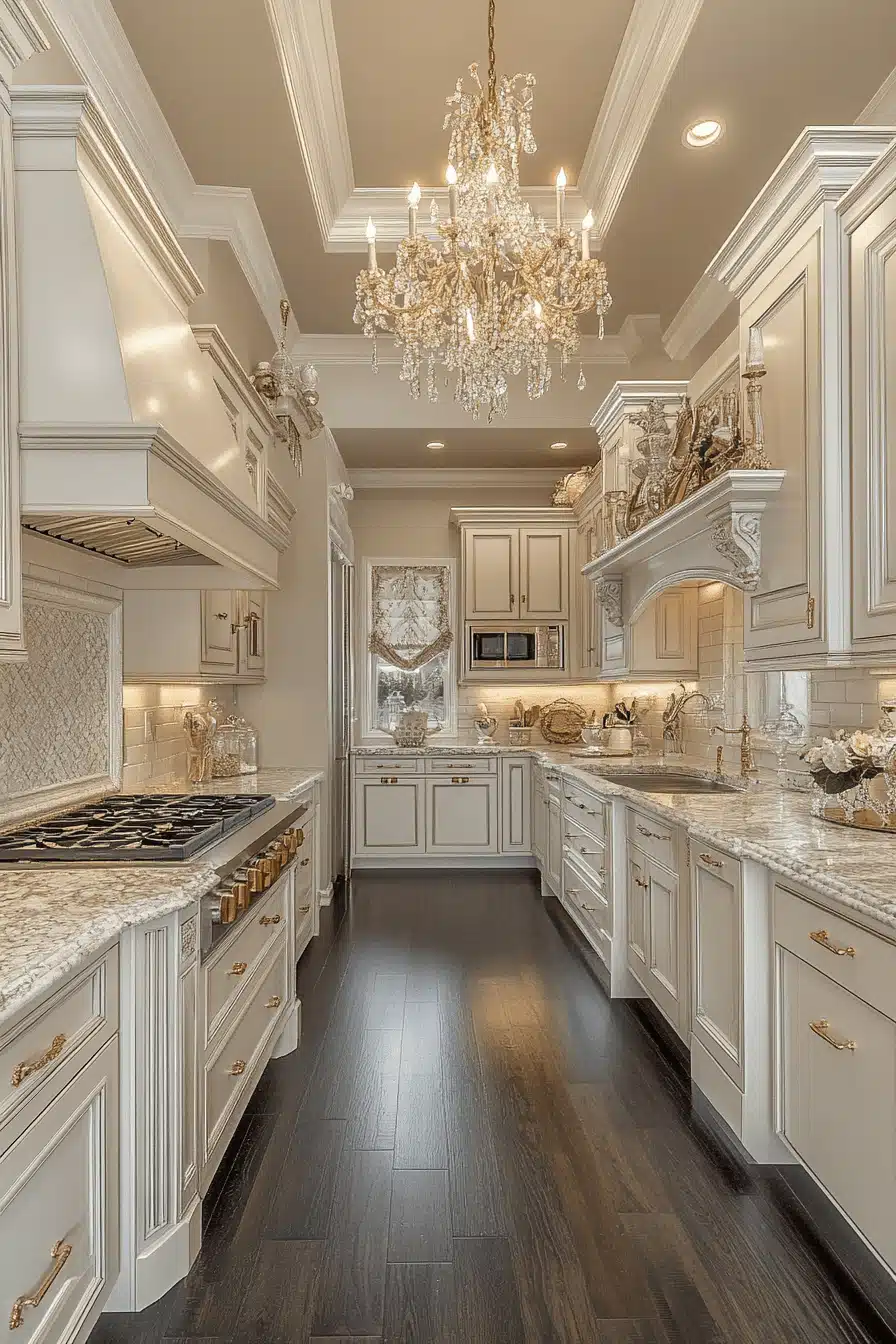 cream kitchen cabinets