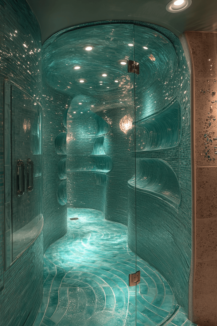 coastal bathroom shower ideas