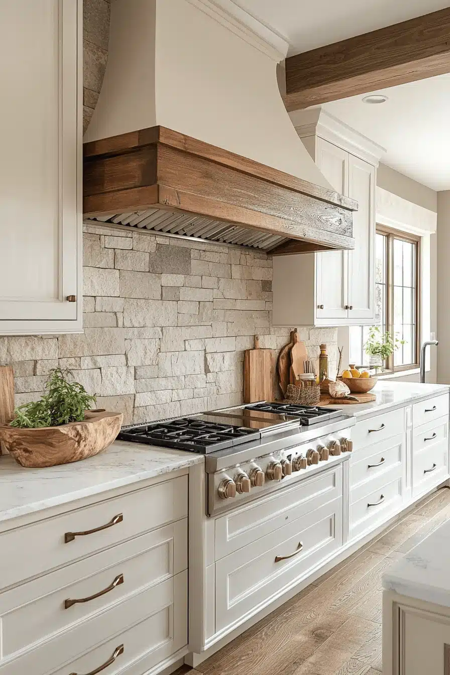 gray and white kitchen