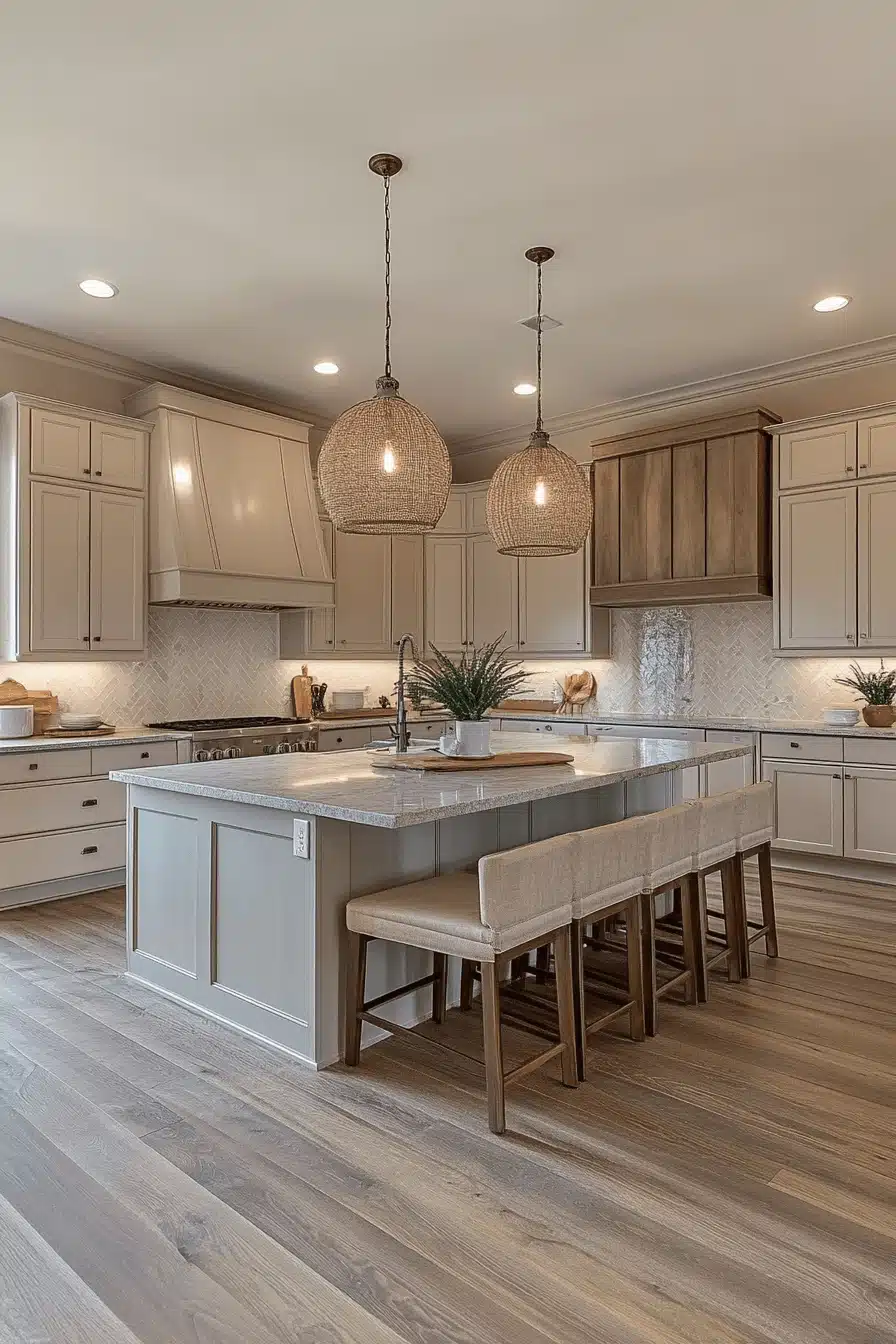 light taupe kitchen cabinets